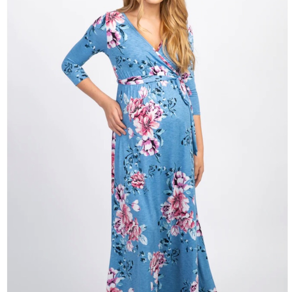 Pink Blush maternity dress